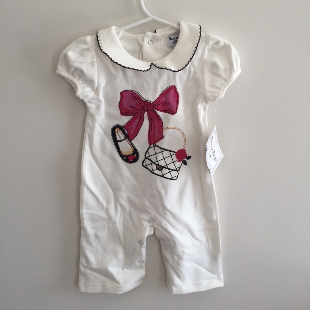 NWT HARTSTRINGS EMBELLISHED ONESIE